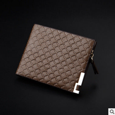 Men's Embossed Short Business Wallet