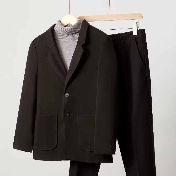 Autumn And Winter New Casual Woolen Small Business Suit Men