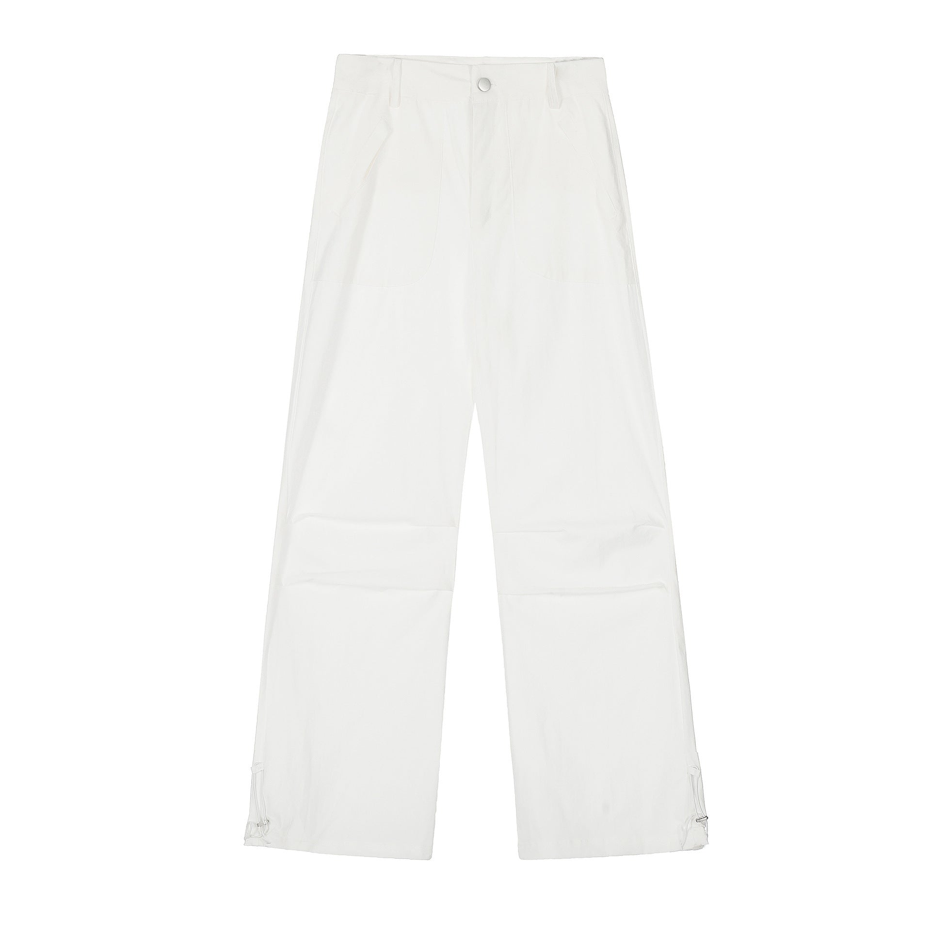 Retro Drawstring Paratrooper Casual Pants Men