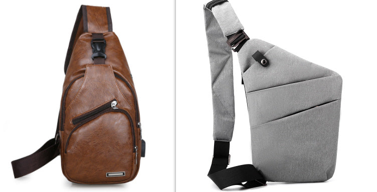 Canvas Chest Bags For Men Across One Shoulder