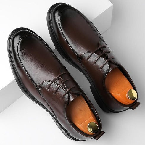 Men's Business Leather Dress Shoes – Non-Slip & Breathable