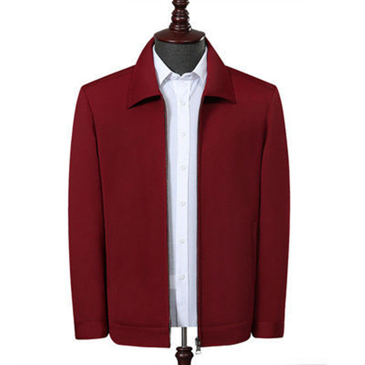 Men's New Spring And Autumn Polo Collar Coat