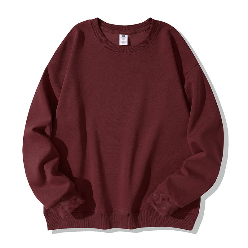 Autumn And Winter American Retro Composite Crew Neck Pullover Sweatshirt Men
