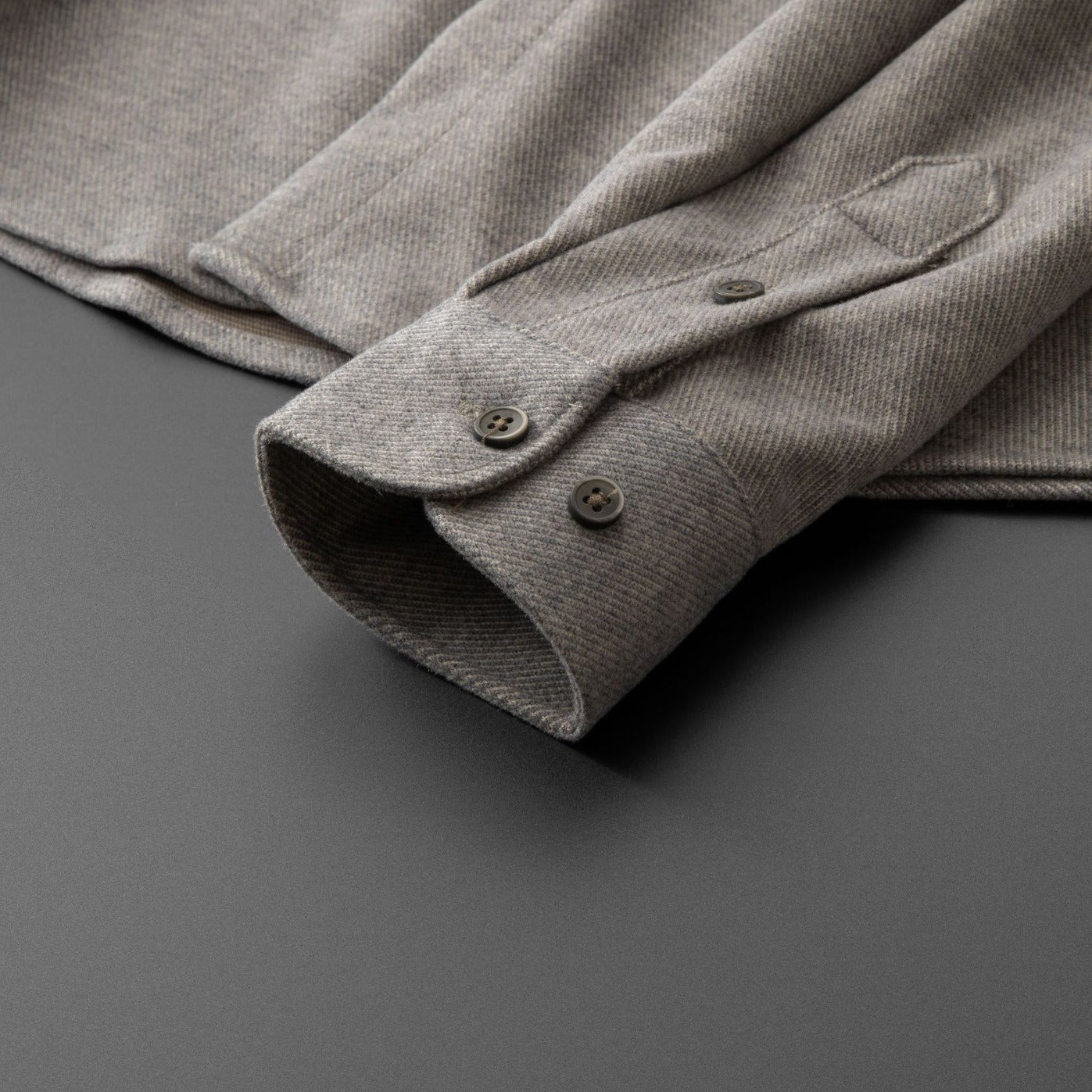 Thick Warm Woolen Long-Sleeved Shirt For Men