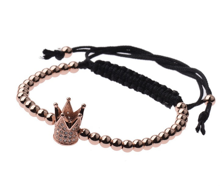 Ball Beads Braiding Macrame Bracelet For Men's Jewelry