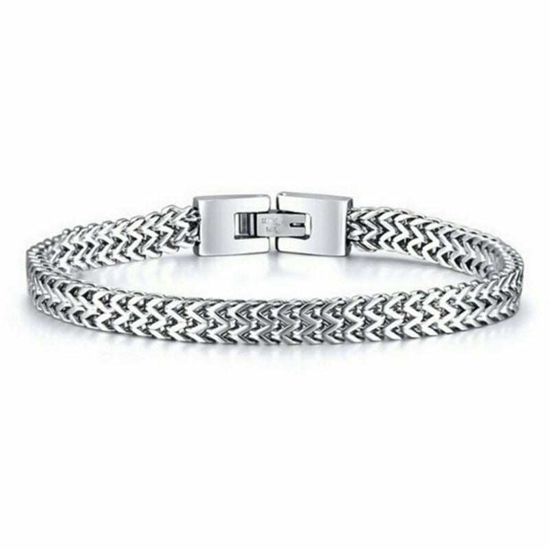Stylish Stainless Steel Chain Bracelet For Men's Charm