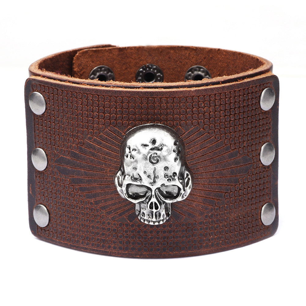 New Leather Cowhide Bracelet For Men