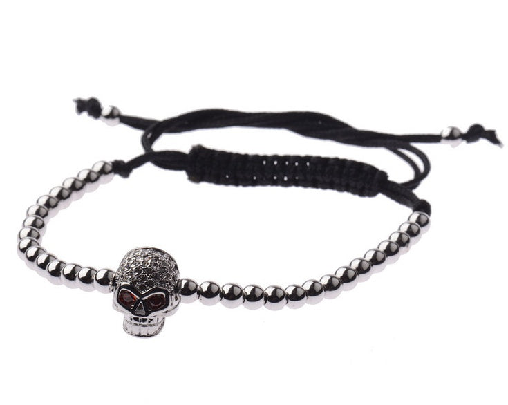 Ball Beads Braiding Macrame Bracelet For Men's Jewelry
