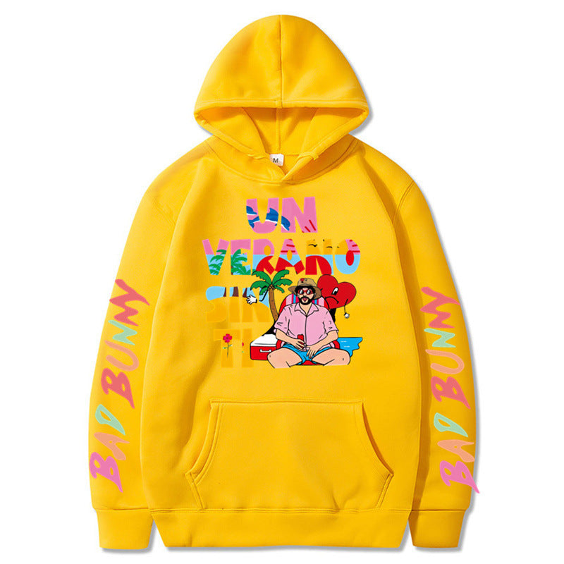 Bad Bunny Sweatshirt Hoodie Casual For Men