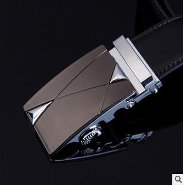 Men's Leather Business Belt With Buckle
