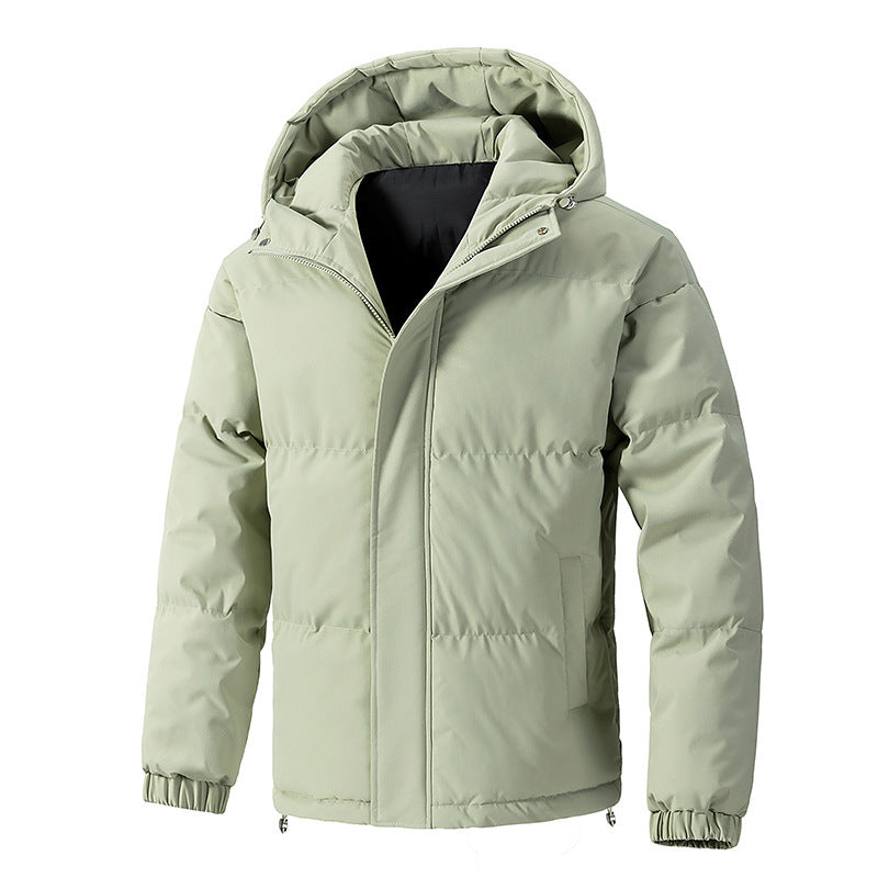 Winter Loose Hooded Cotton-padded Thickened Coat For Men