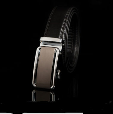 Men's Leather Business Belt With Buckle