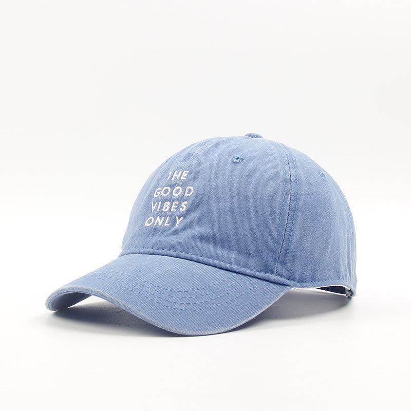 Good Vibes Only Dad Hat – Washed Cotton Baseball Cap
