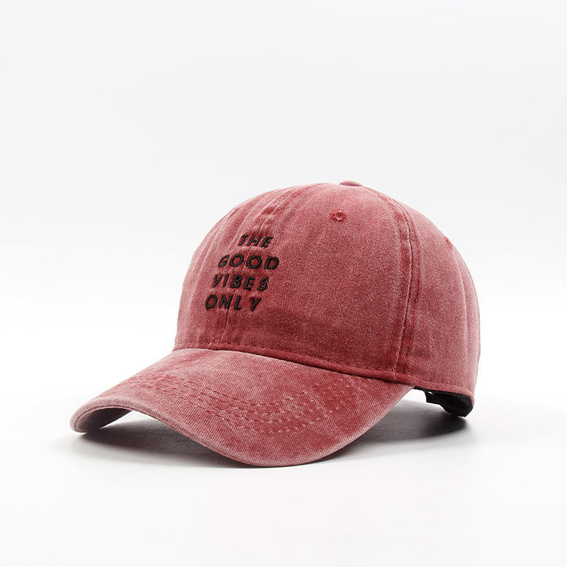 Good Vibes Only Dad Hat – Washed Cotton Baseball Cap