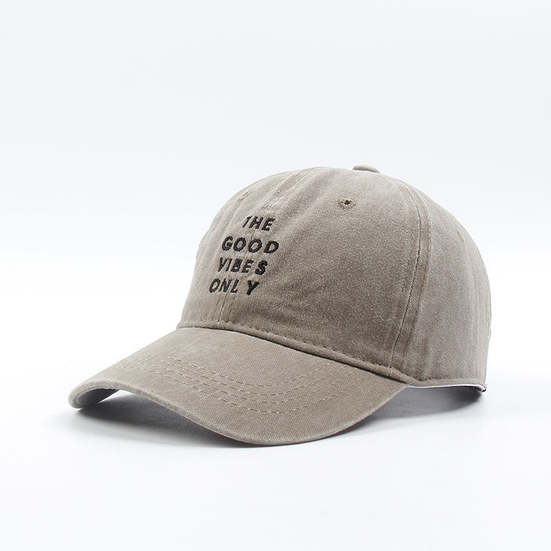 Good Vibes Only Dad Hat – Washed Cotton Baseball Cap