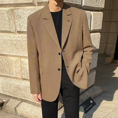 Men's Plaid Casual Blazer