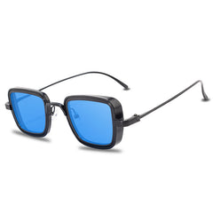 Vintage Steampunk Sunglasses Men's Retro Metal Square