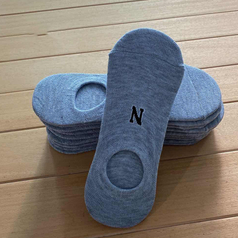 Men's Anti-Friction Absorbent Toe Socks Spring Invisible Socks