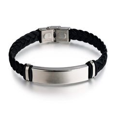 Personalized Jewelry Custom Bracelet For Men PU Leather Bracelet
