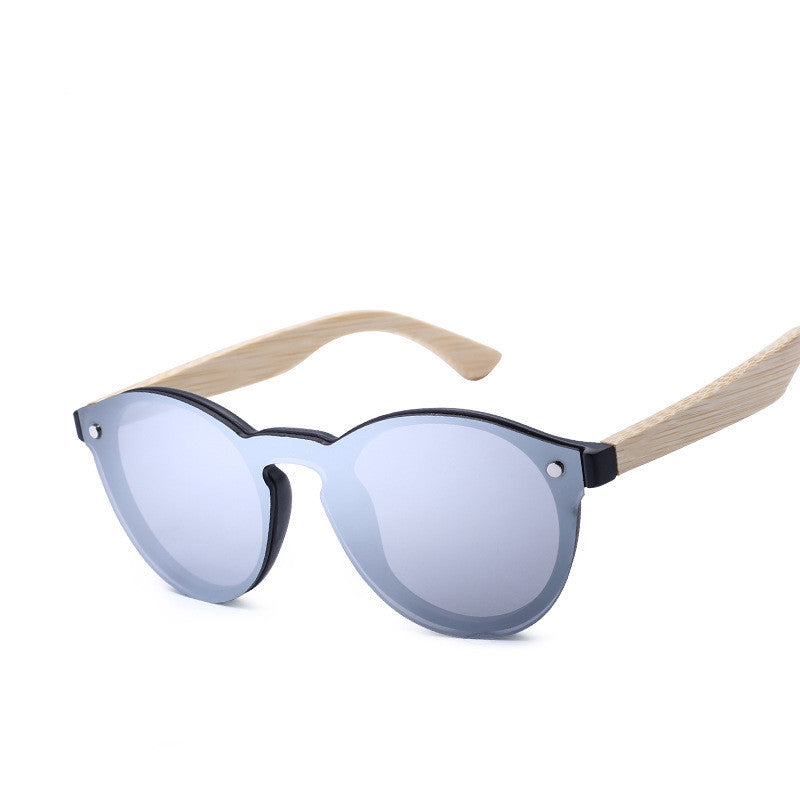 Film Wood Round Sunglasses Round Fashion Retro Bamboo Glasses For Men