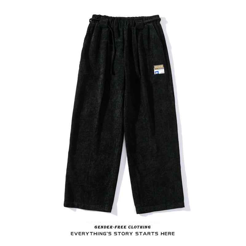 Spring And Summer New Corduroy Straight Casual Pants For Men