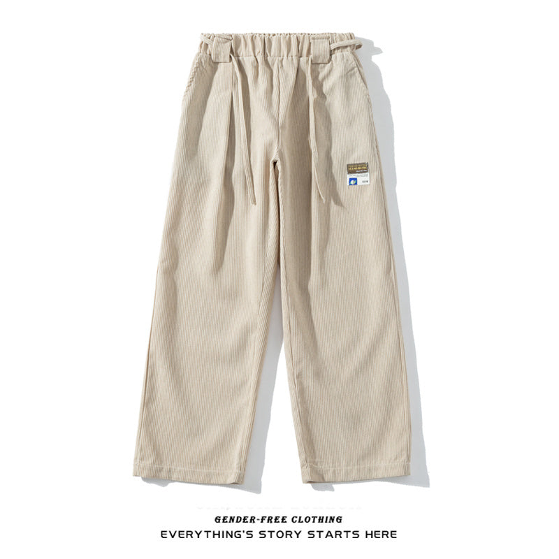 Spring And Summer New Corduroy Straight Casual Pants For Men
