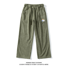Spring And Summer New Corduroy Straight Casual Pants For Men