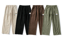 Spring And Summer New Corduroy Straight Casual Pants For Men