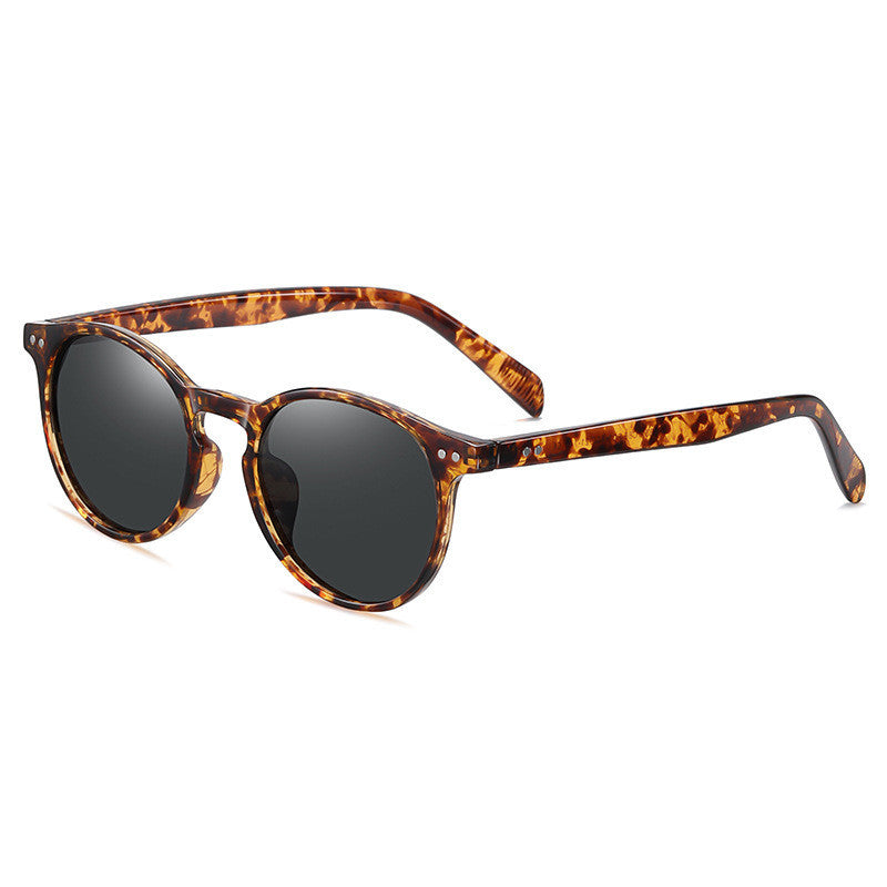 Round Frame Polarized Sunglasses For Men