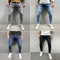 New Men's Jeans Youth Casual Slim Fit
