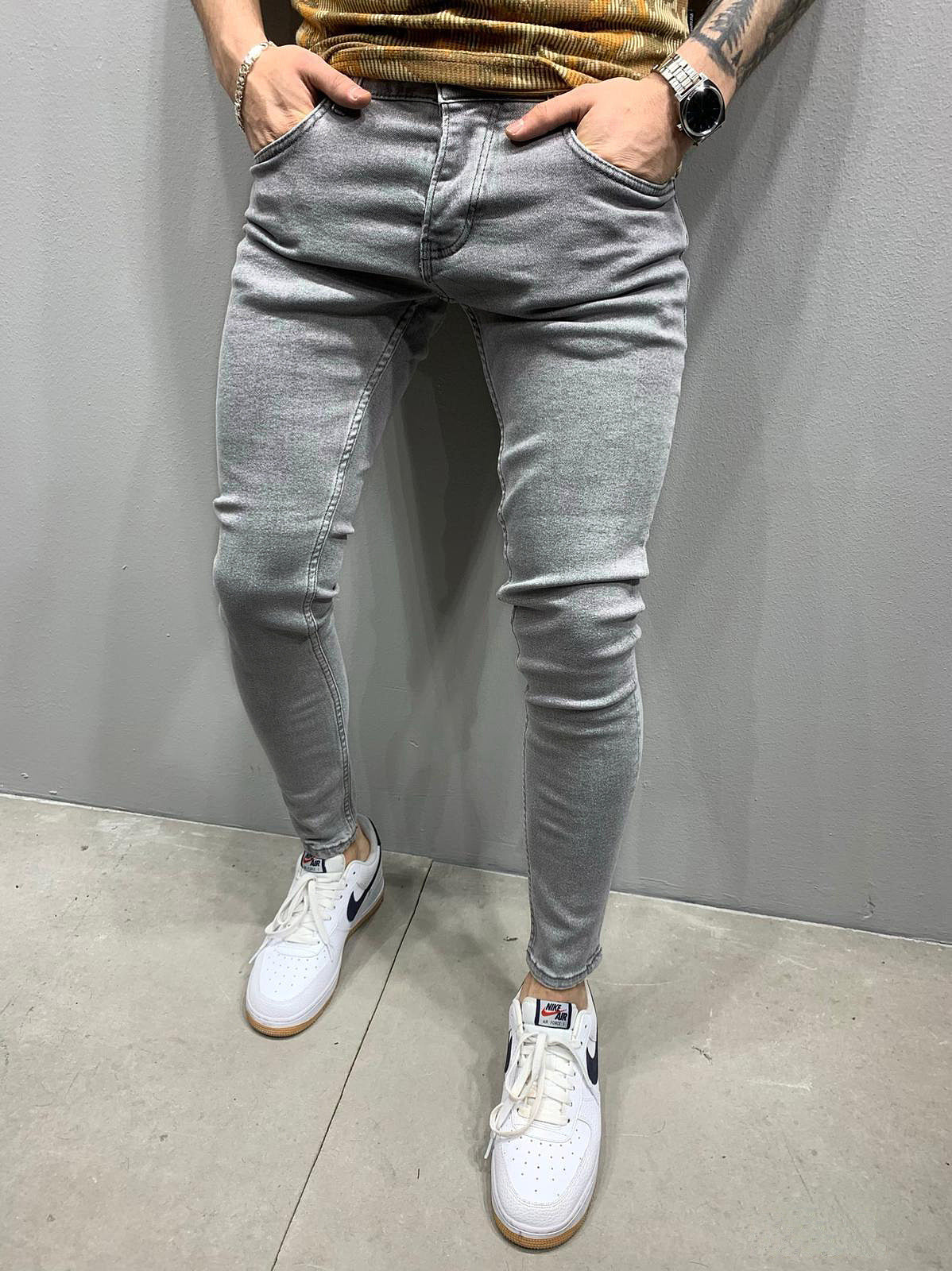 New Men's Jeans Youth Casual Slim Fit