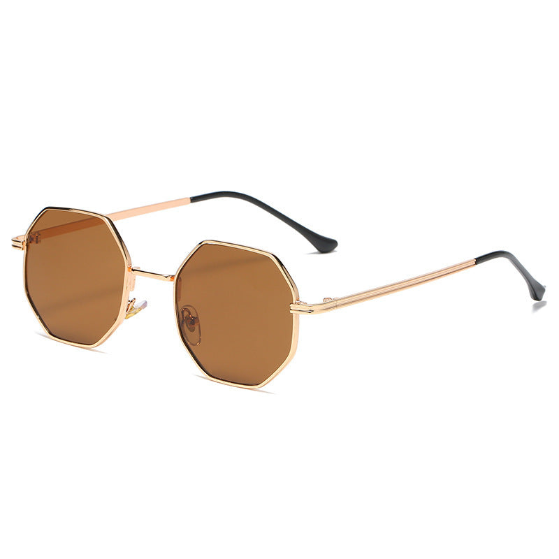 Hexagon Style Retro Small Frame Sunglasses For Men
