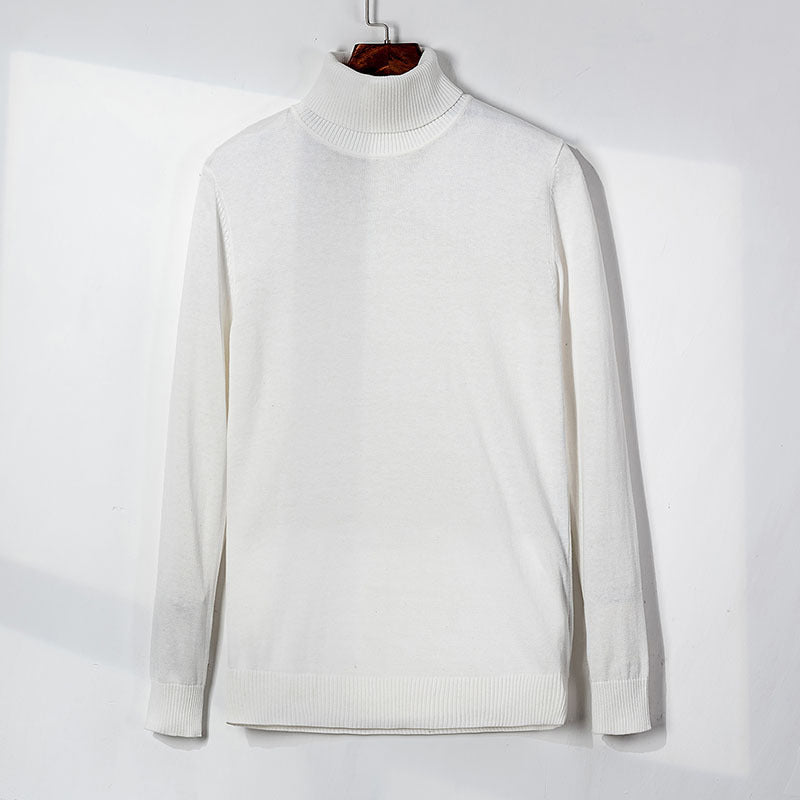 Fashion Youth All-Match High Neck Sweater For Men
