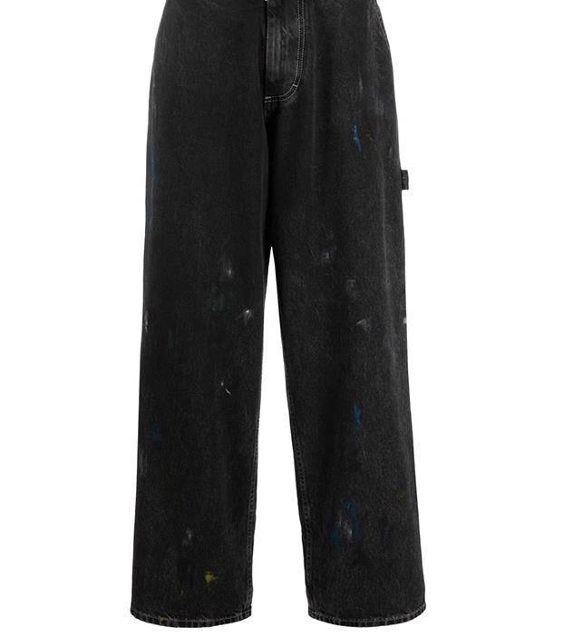 Splash Ink Paint Spots Loose Cargo Pants Men