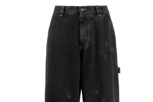 Splash Ink Paint Spots Loose Cargo Pants Men