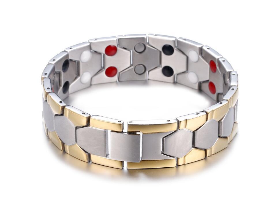 Health Energy 4 In 1 Bracelet Magnetic Titanium Bio Energy Arthritis Twisted Healthy Magnetic Bracelet For Men
