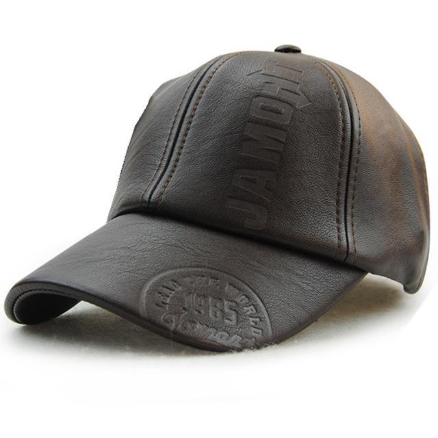 Vintage Classic Leather Adjustable Hat