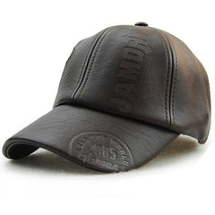 Vintage Classic Leather Adjustable Hat