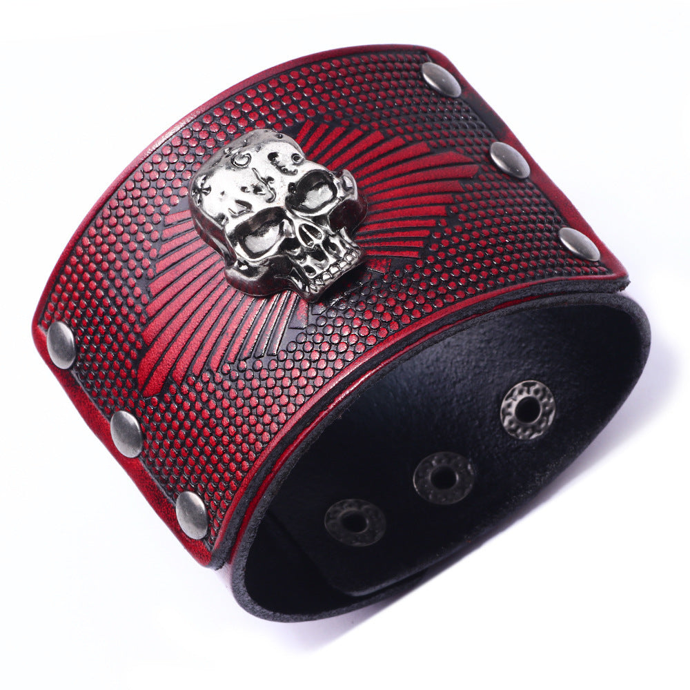 New Leather Cowhide Bracelet For Men