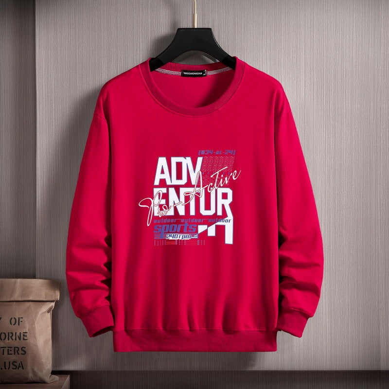 Fashion Men's Pullover Sweatshirt Bottoming Long-sleeved Top