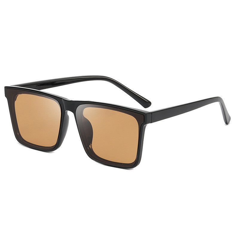 Polarized Square Sunglasses With Flat Tear Film For Men
