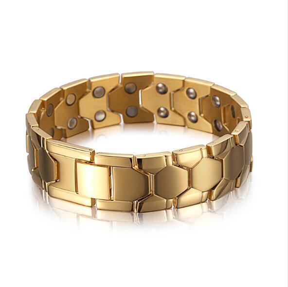 Health Energy 4 In 1 Bracelet Magnetic Titanium Bio Energy Arthritis Twisted Healthy Magnetic Bracelet For Men