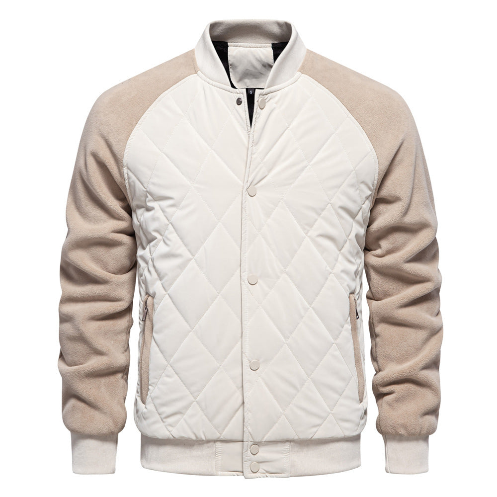 American Leisure Coat Fashion Stitching Raglan Sleeve Coat For Men