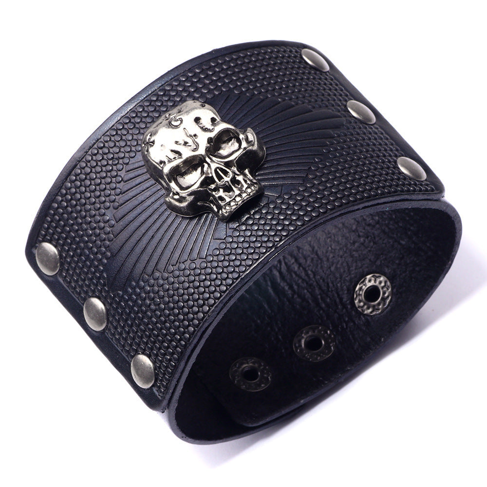New Leather Cowhide Bracelet For Men