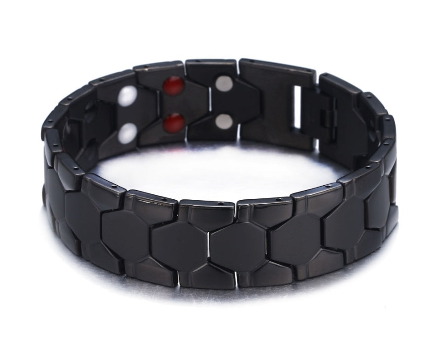 Health Energy 4 In 1 Bracelet Magnetic Titanium Bio Energy Arthritis Twisted Healthy Magnetic Bracelet For Men
