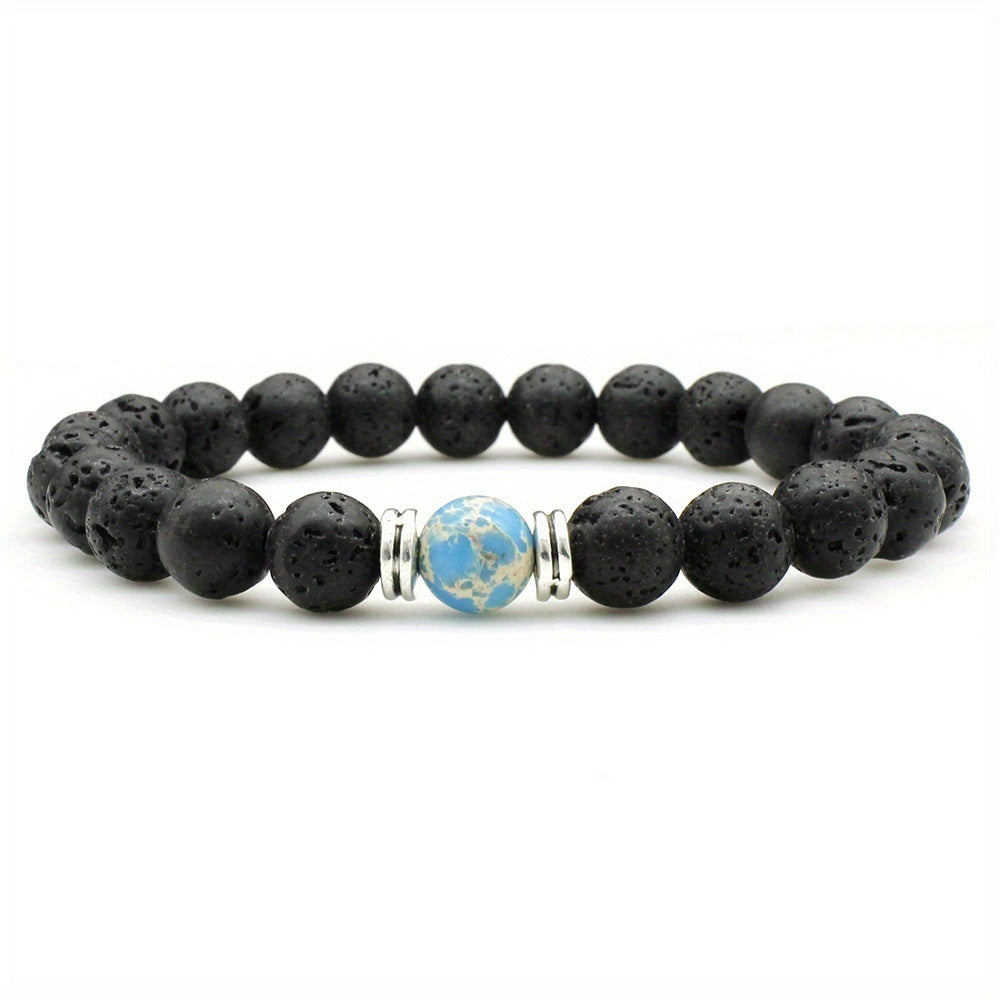 Fashion Volcanic Rock Bracelet For Men