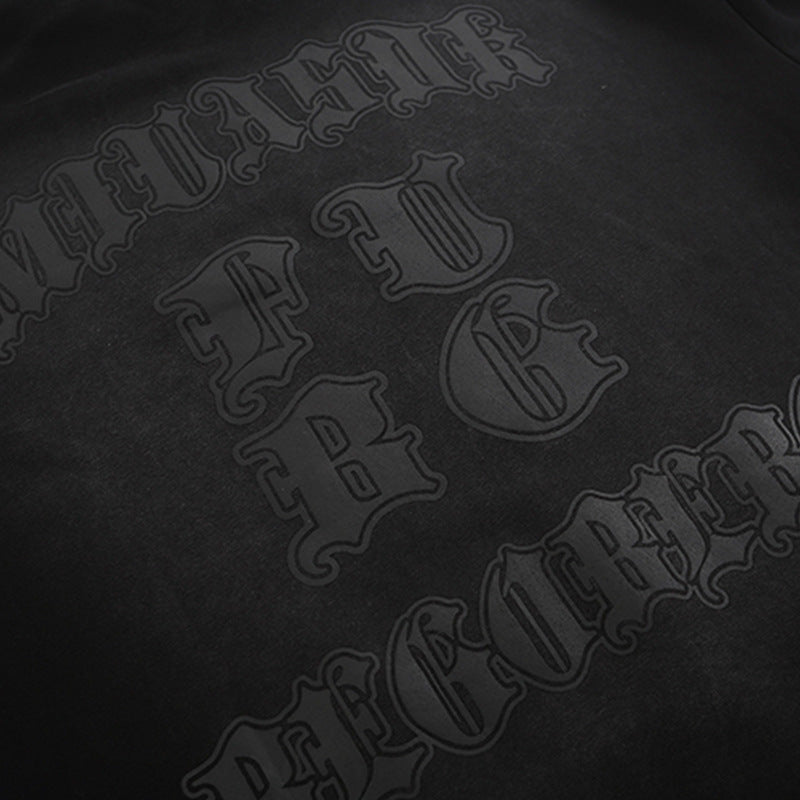 Gothic Letter Printed Hoodie For Men