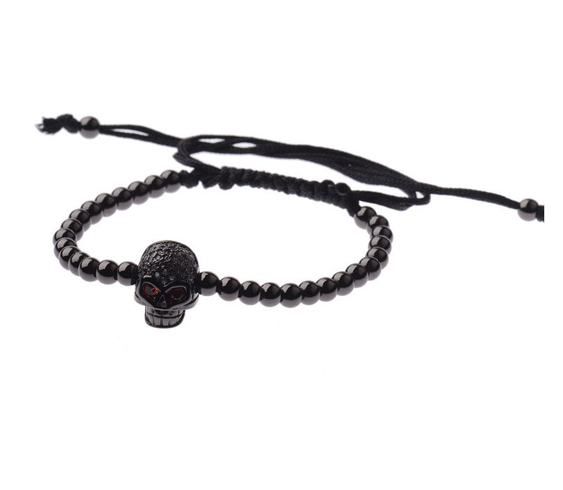 Ball Beads Braiding Macrame Bracelet For Men's Jewelry