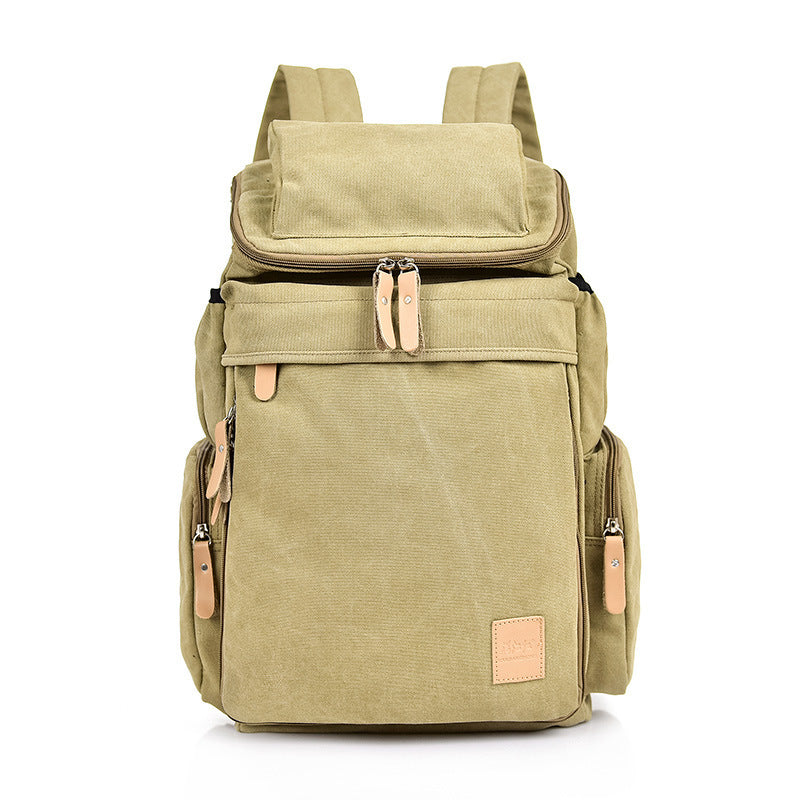 Men's New Retro Outdoor Canvas Bag Travel Backpack Bag
