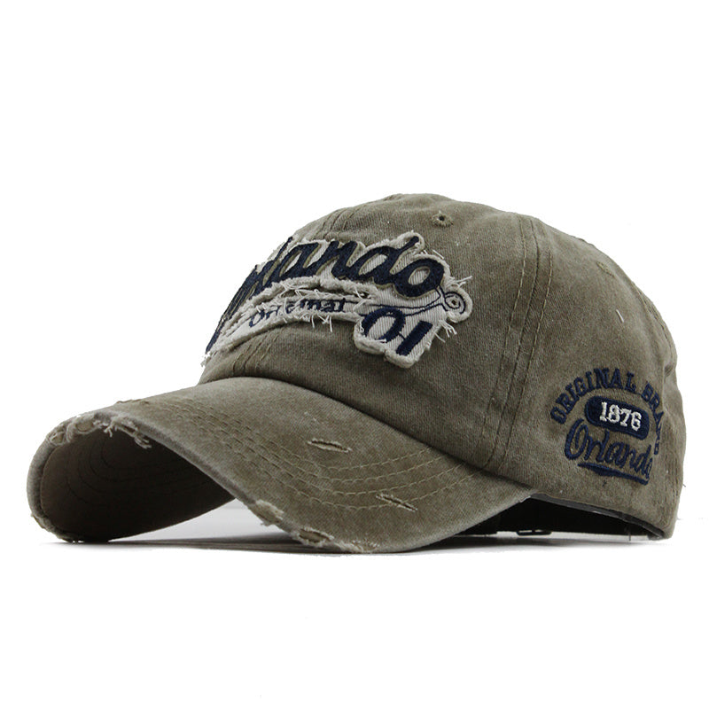 Cotton Washed Orlando Cowboy Retro Baseball Cap